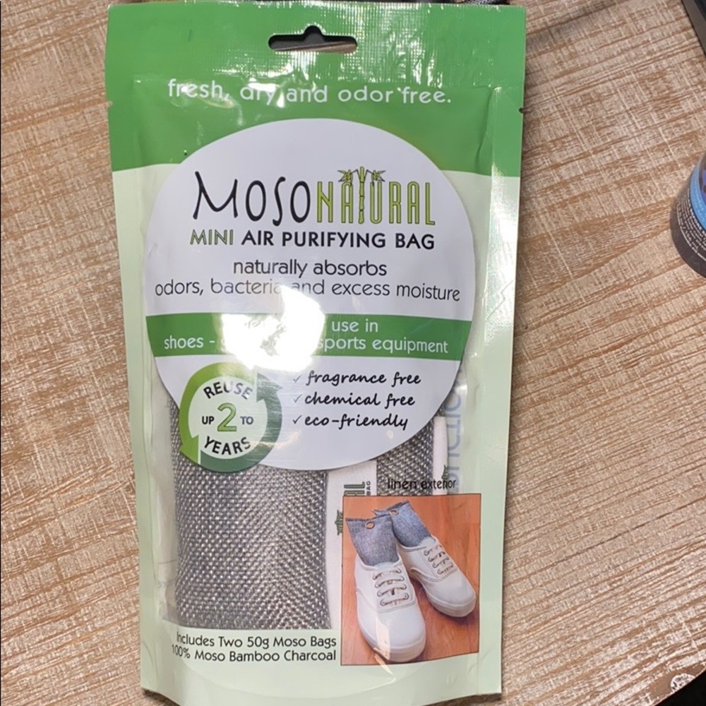 Moso Natural Mini Air Purifying Shoe Bags NWT